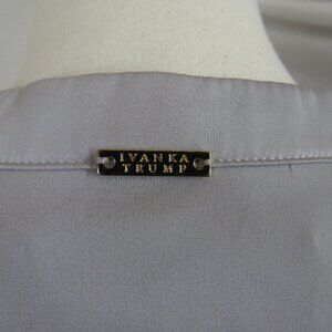 IVANKA TRUMP | Satin Button-Down Shirt Blouse